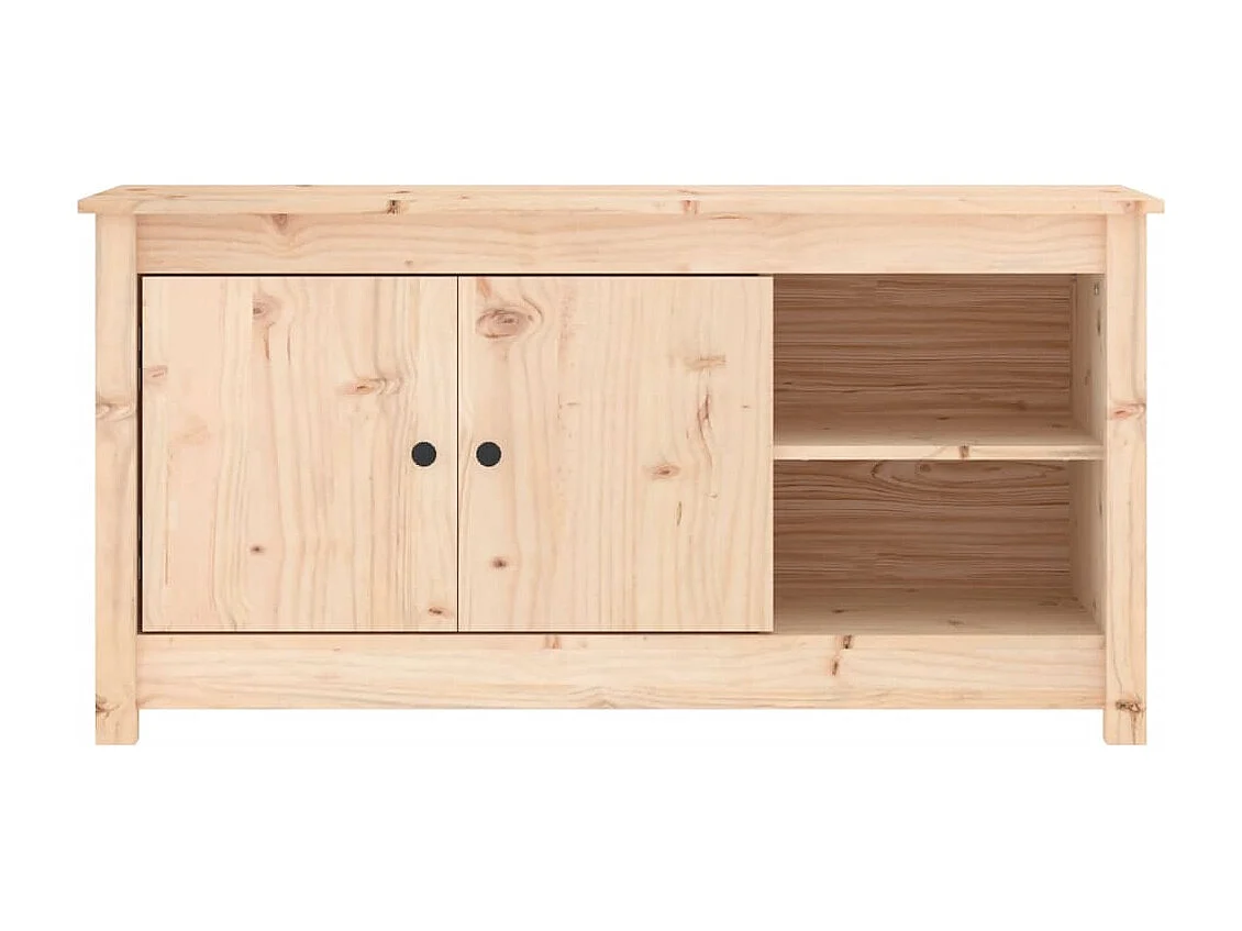 Mueble de TV de madera maciza de pino 103x36,5x52 cm
