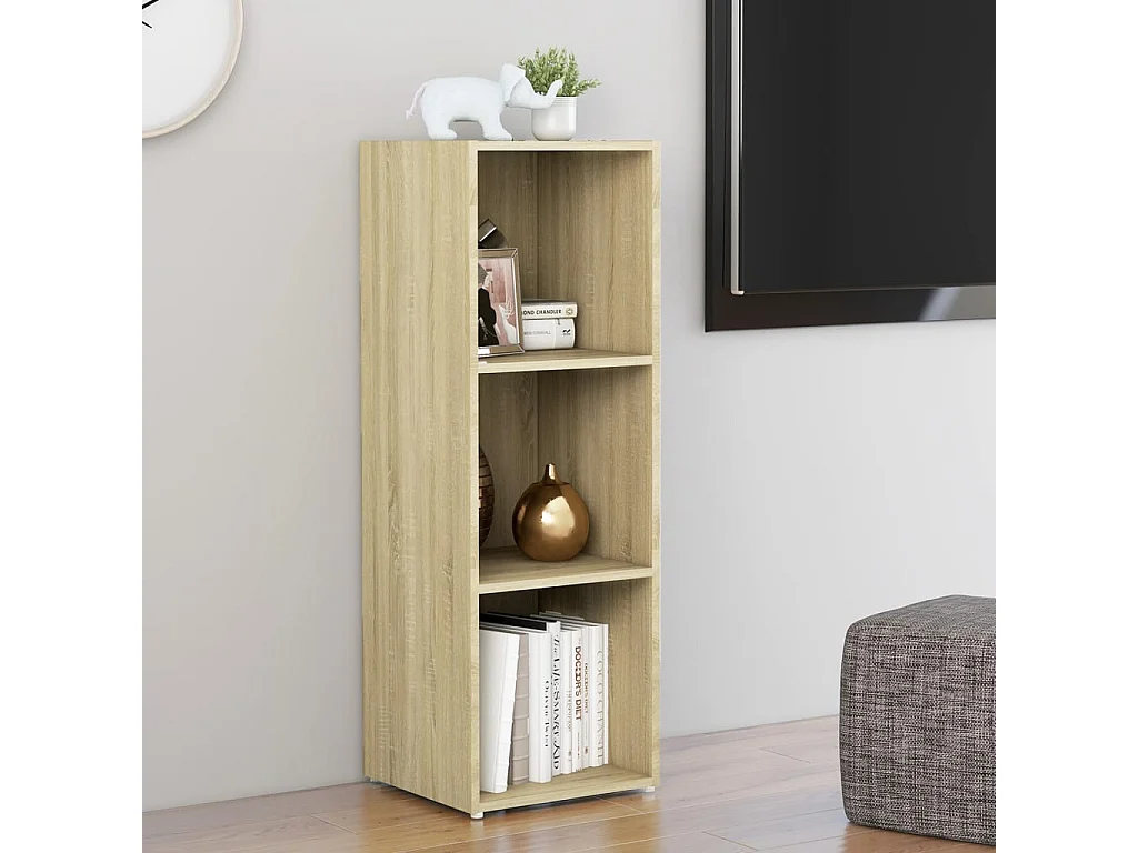 Meuble TV Chêne sonoma 107x35x37 cm Aggloméré