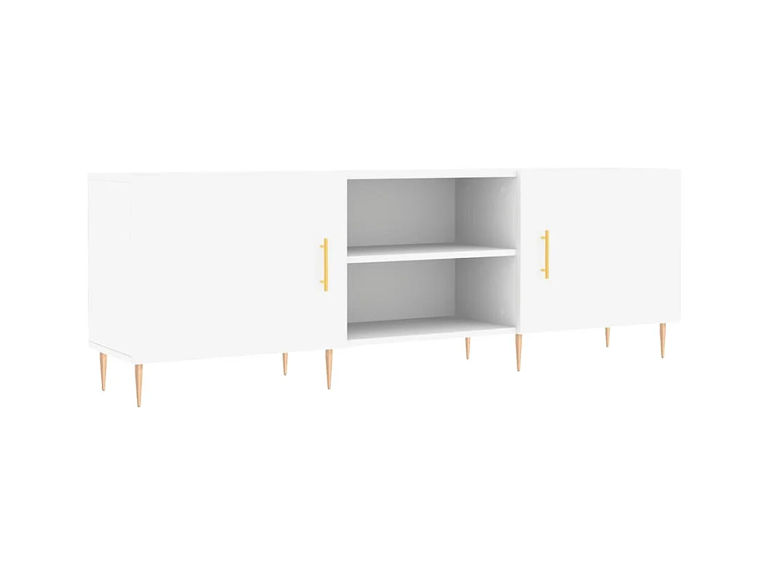 Mueble para TV madera de ingeniería blanco 150x30x50 cm
