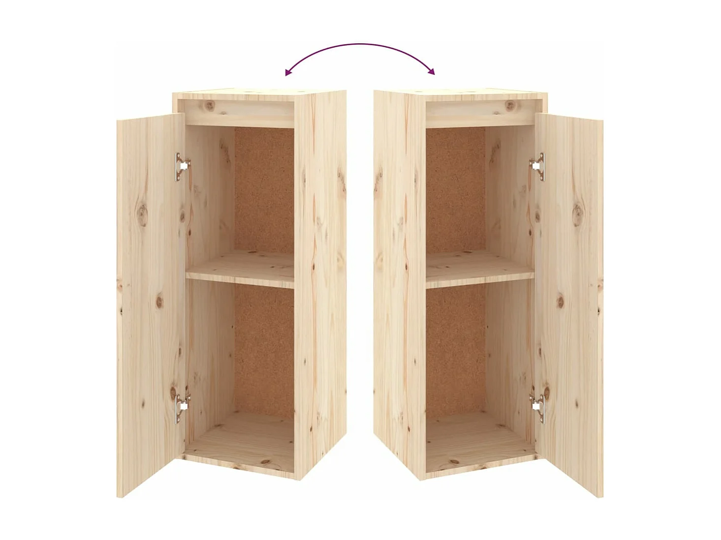 Tv-meubelen 4 stukkenmassief grenenhout