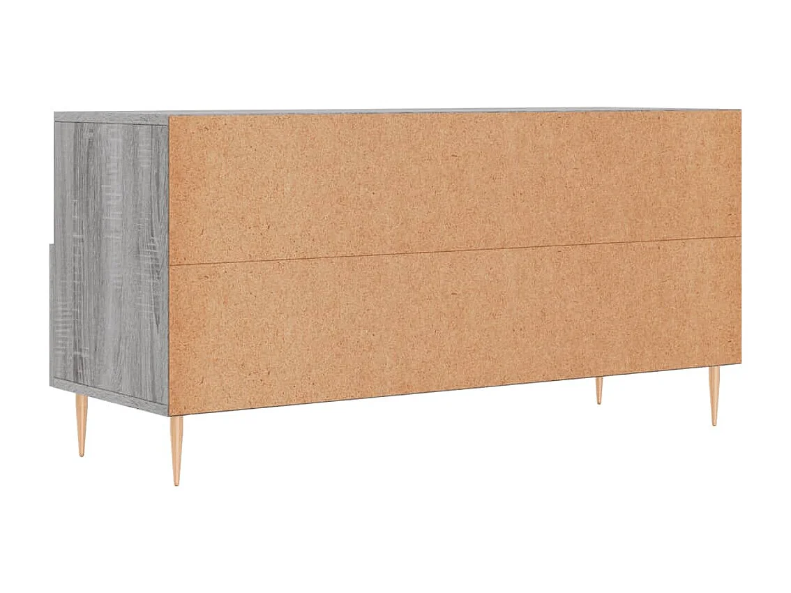Meuble TV sonoma gris 102x36x50 cm bois d'ingénierie