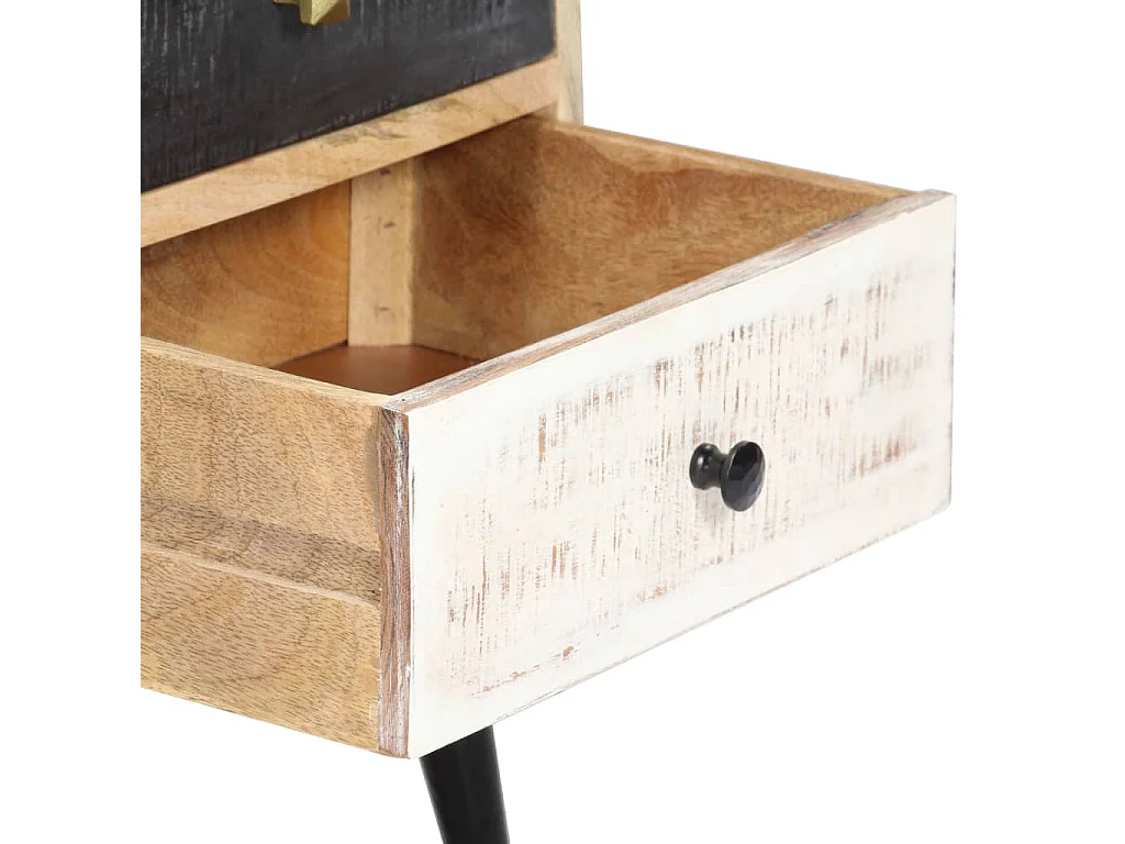 Meuble TV 115 x 30 x 47 cm Bois massif de manguier