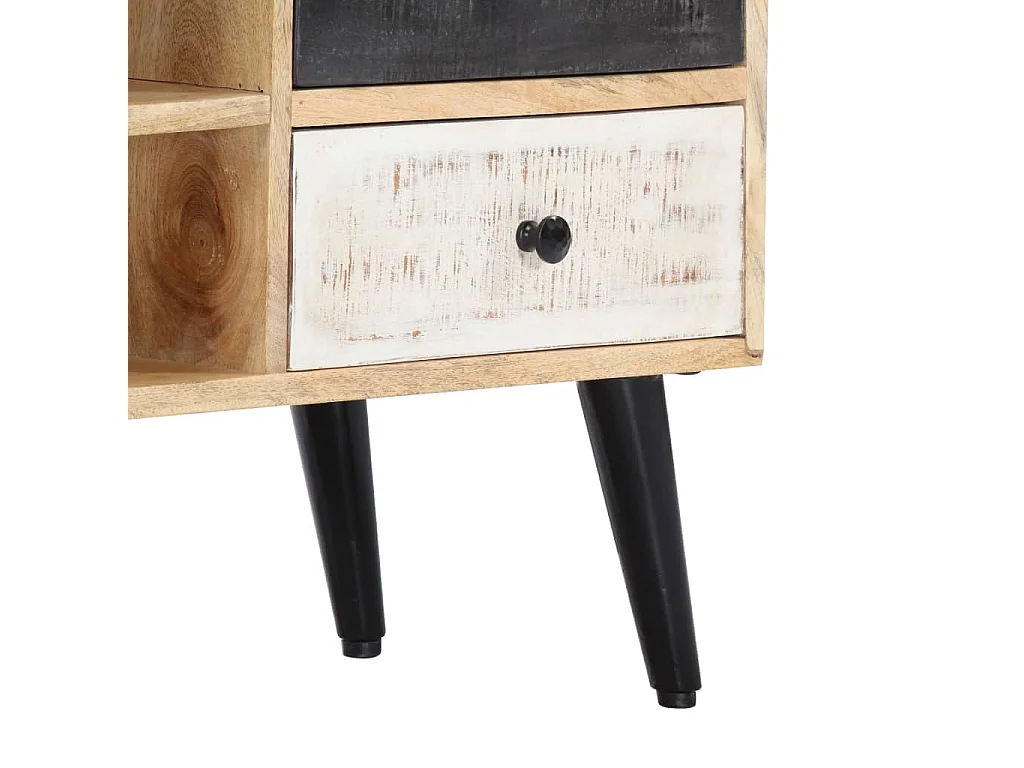 Meuble TV 115 x 30 x 47 cm Bois massif de manguier