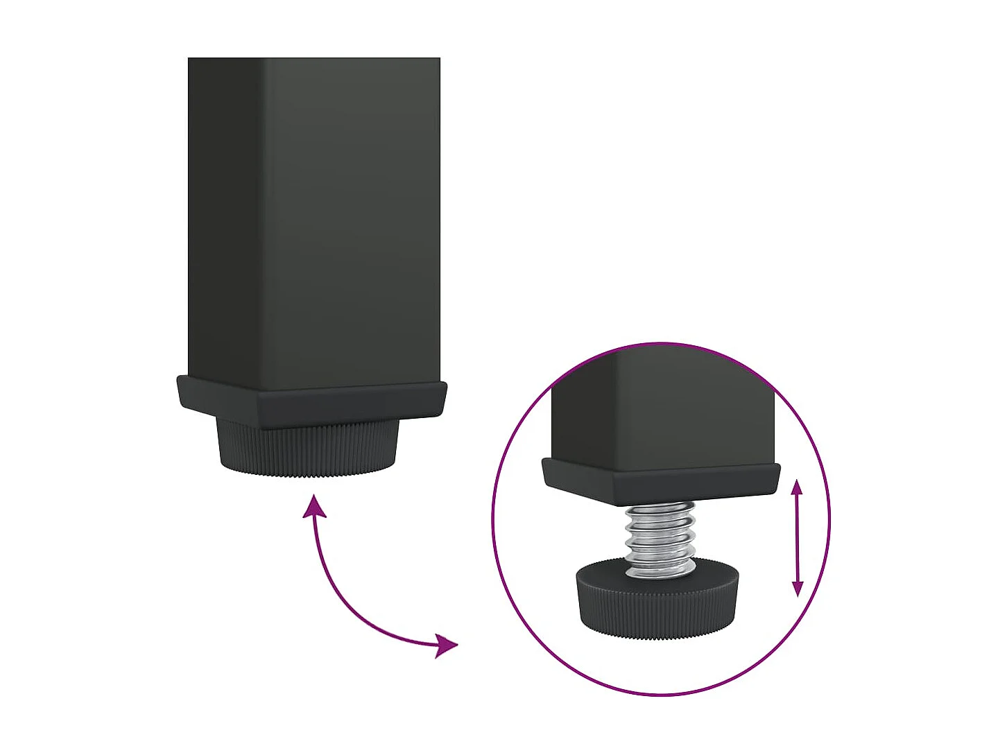 Meuble TV noir 105x35x50 cm verre et acier