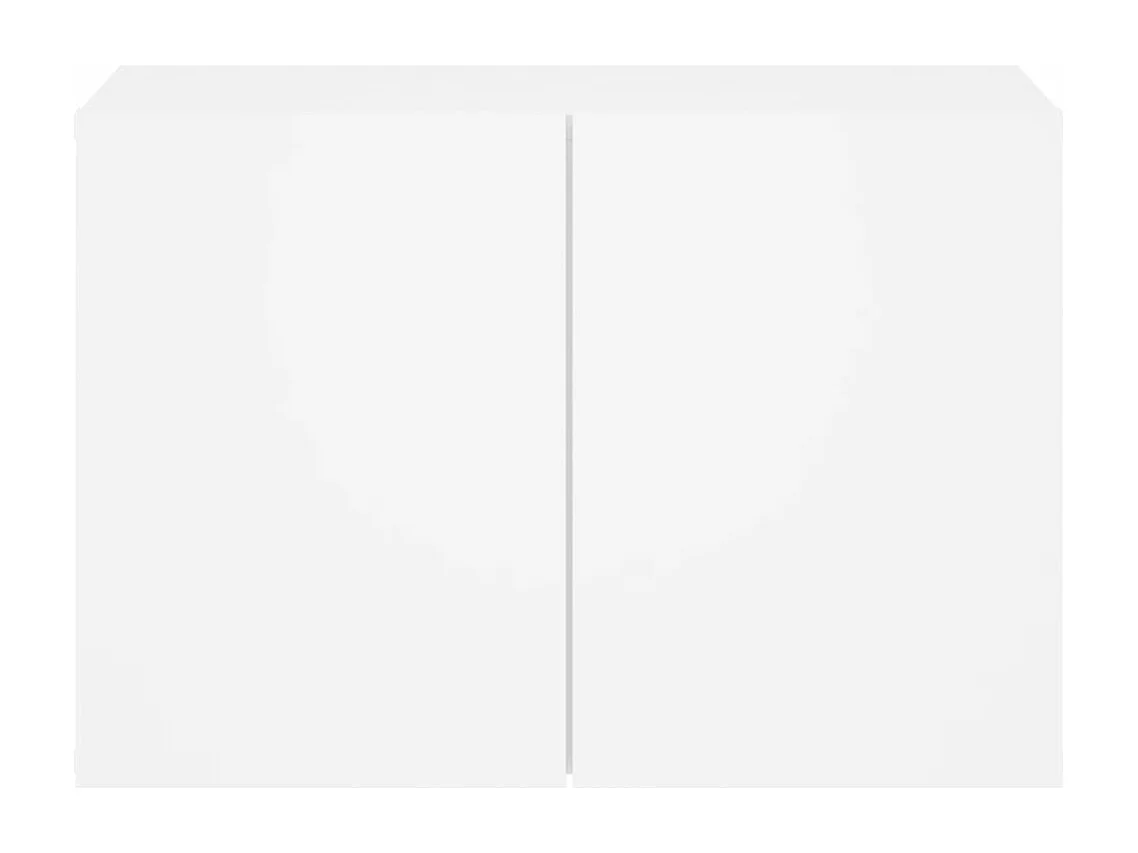 Meuble TV mural blanc 60x30x41 cm