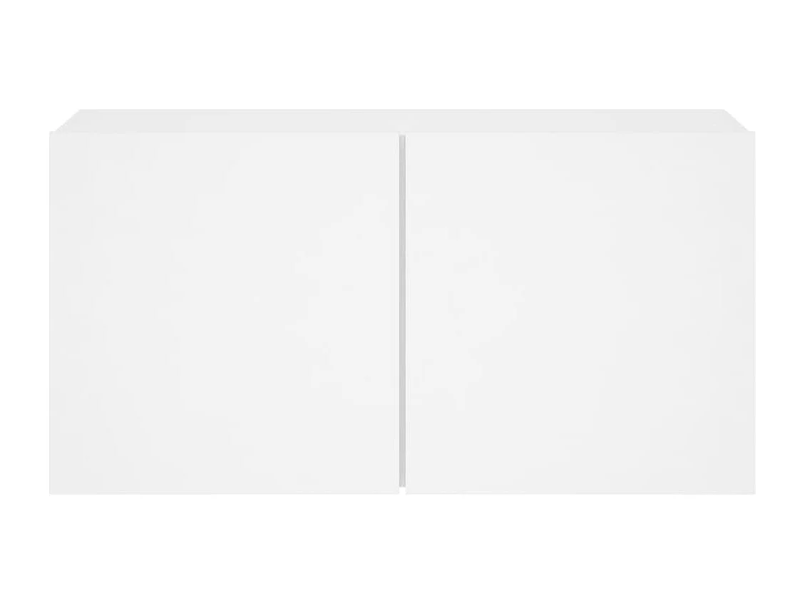 Meuble TV mural blanc 80x30x41 cm