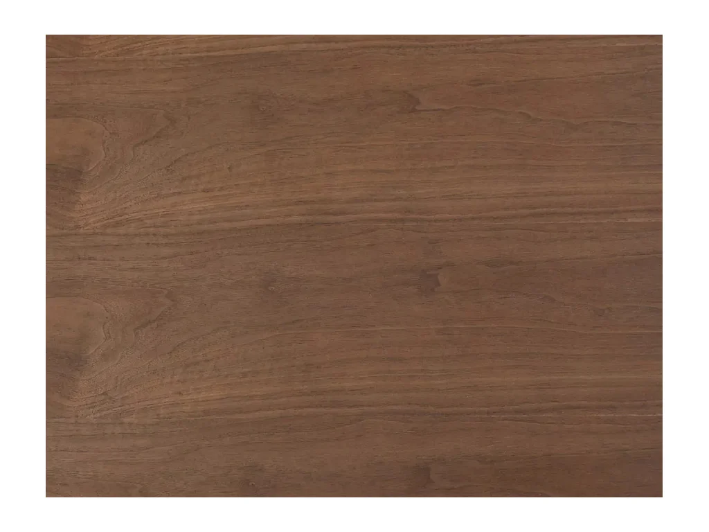 Mesa de comedor 6 personas chapado nogal - Natural oscuro - ANTELADA