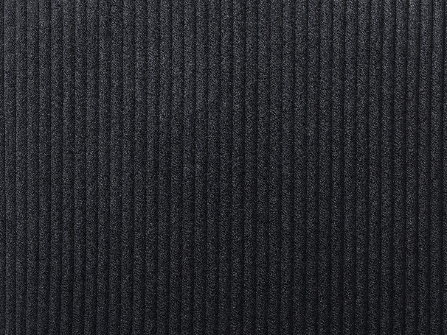 Lot de 2 chaises en velours côtelé et métal - Noir - ALAYIS