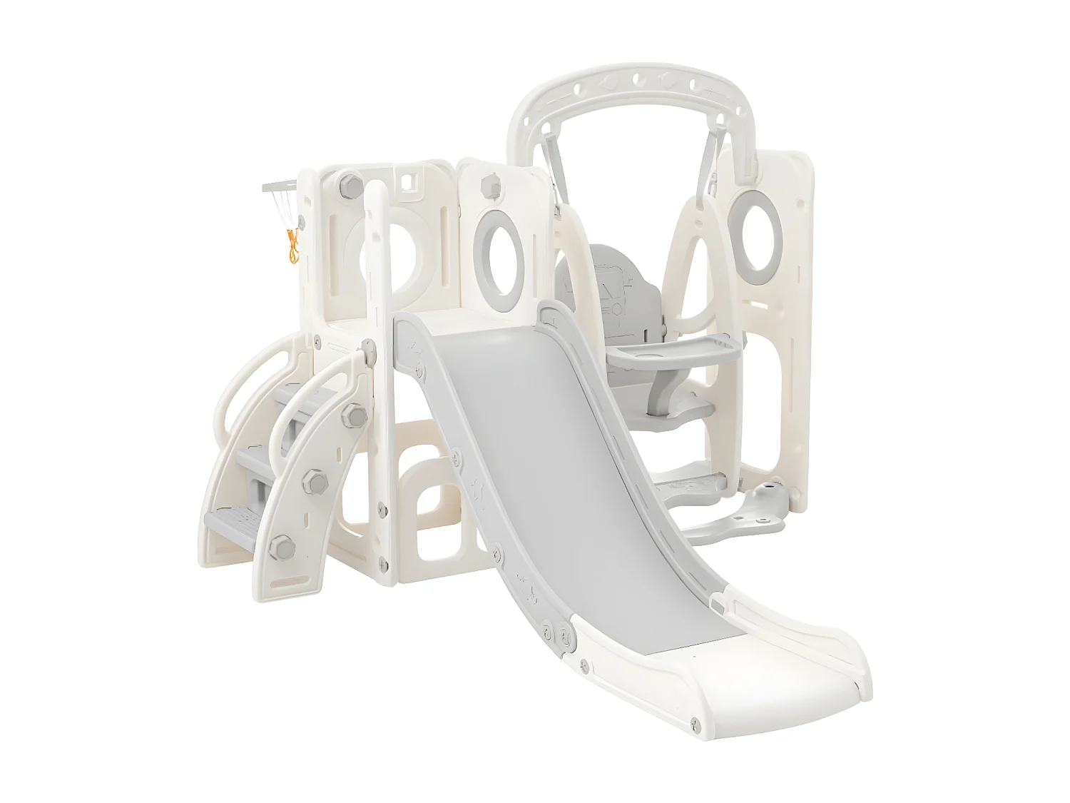 5-in-1 Rutsche für Kinder, inklusive Rutsche und Schaukel