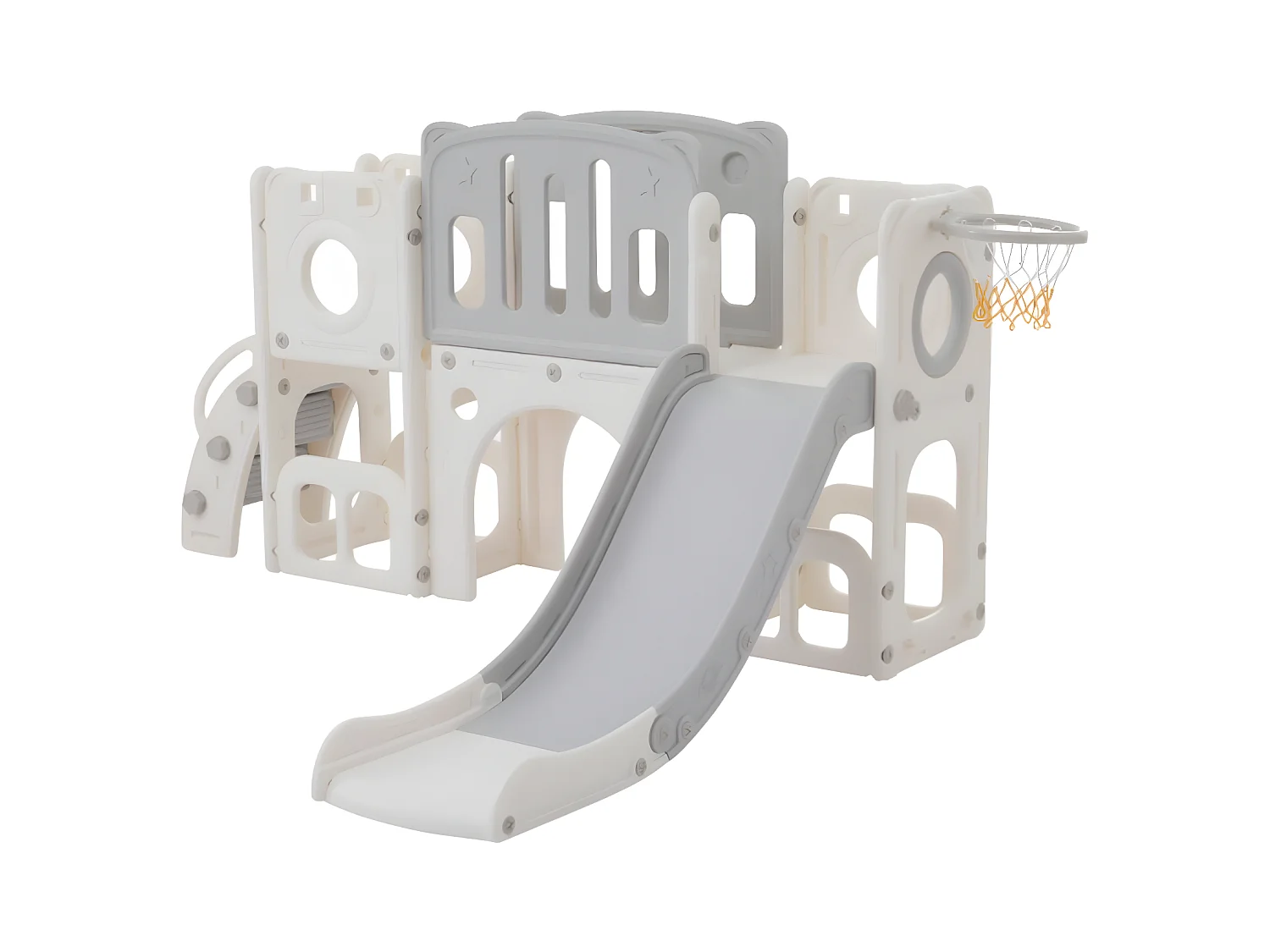 Toboggan pour enfants Bären 6-en-1 avec un toboggan, deux plateformes