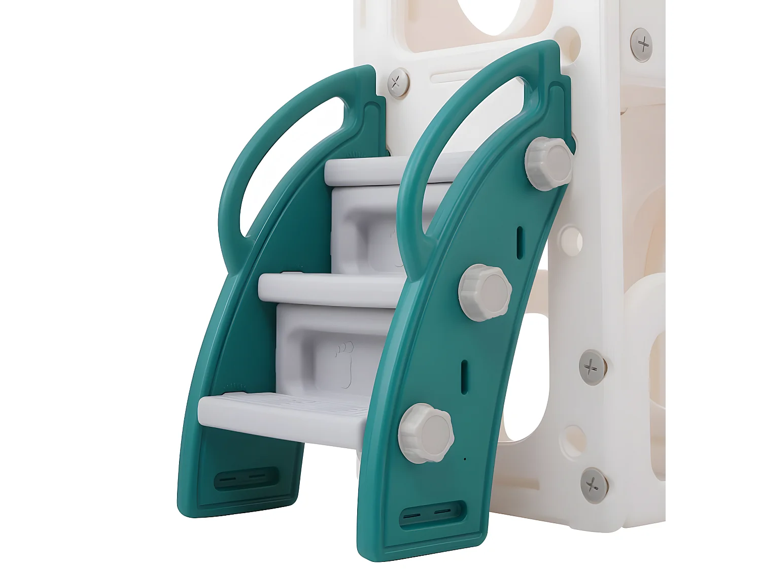 Bären 6-in-1 glijbaan voor kinderen met glijbaan, twee platforms