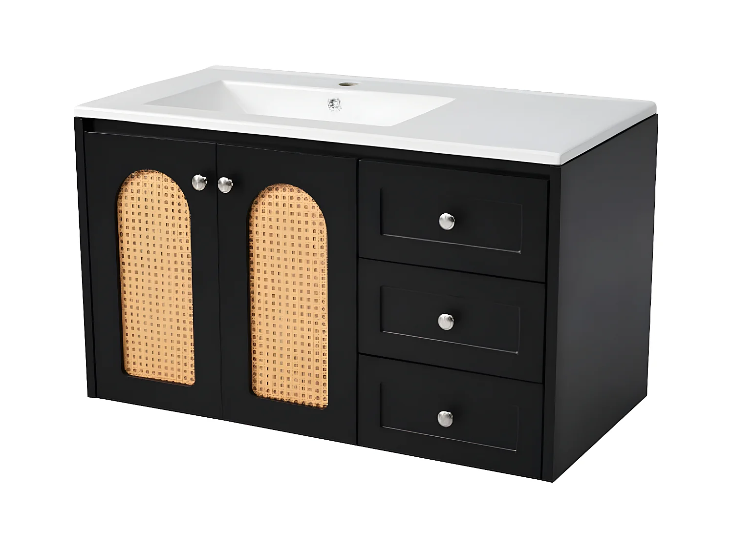 Ensemble de meubles de salle de bain avec lavabo de 90 cm