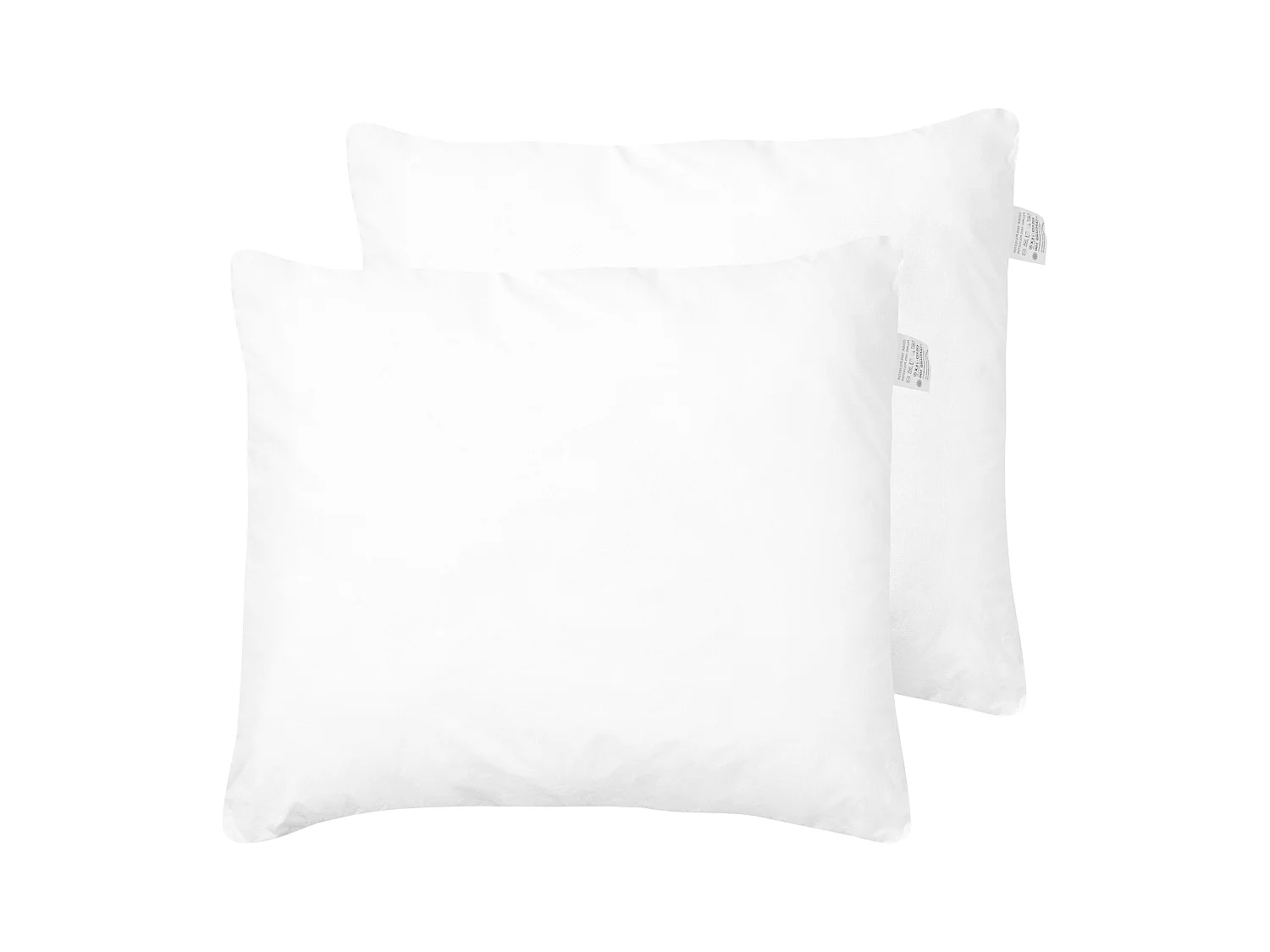 Lot de 2 oreillers ERRIGAL Haut Microfibre 80 x 80 cm Blanc
