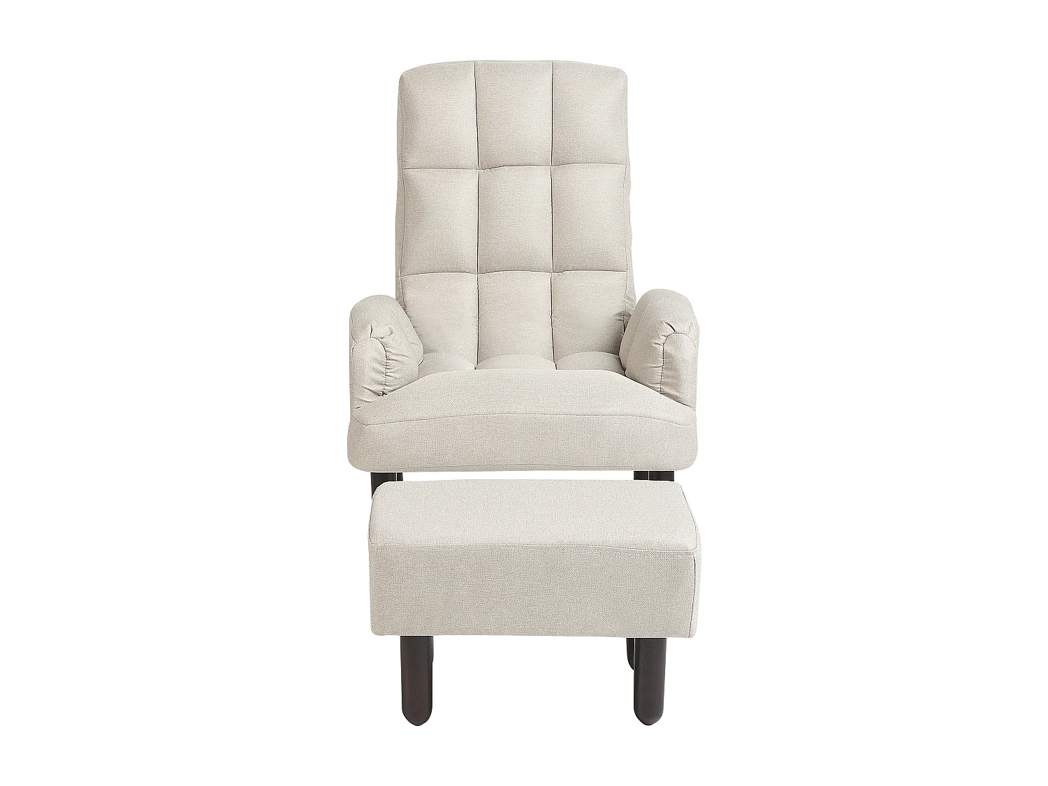 Fauteuil inclinable OLAND Lin synthétique Beige clair