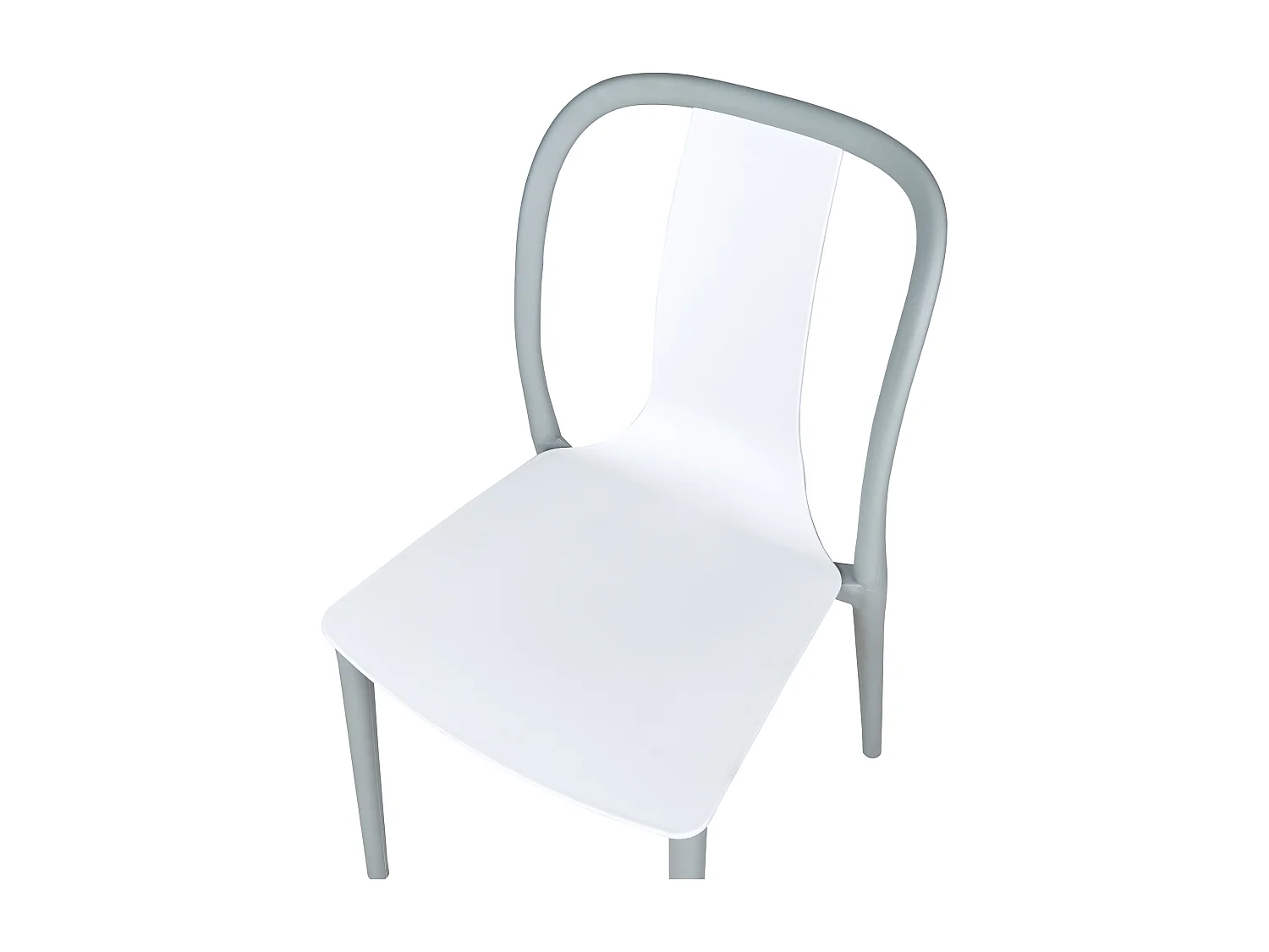 Lot de 8 chaises de jardin SPEZIA Blanc