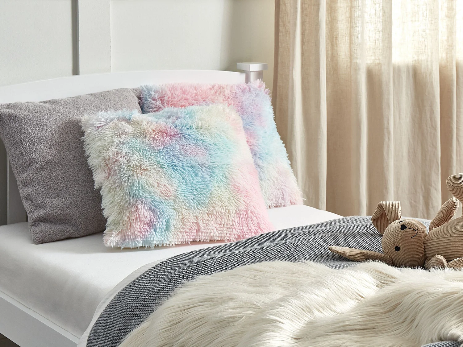 Set di 2 cuscini decorativi tessuto multicolore 45 x 45 cm AMARYLLIS