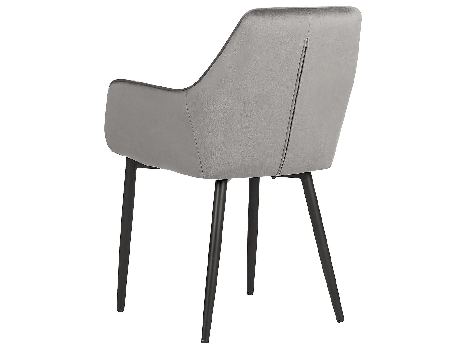 Set di 2 sedie da pranzo WELLSTON Velluto Grigio scuro