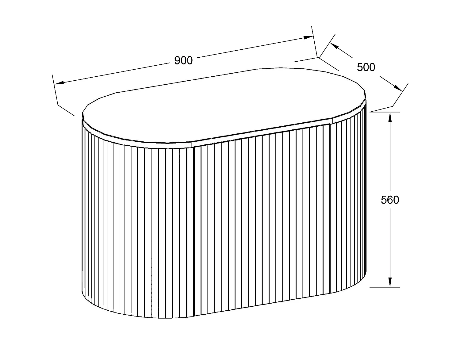 Meuble de salle de bain suspendu en teck avec vasque ronde - 90 cm - TOWARI