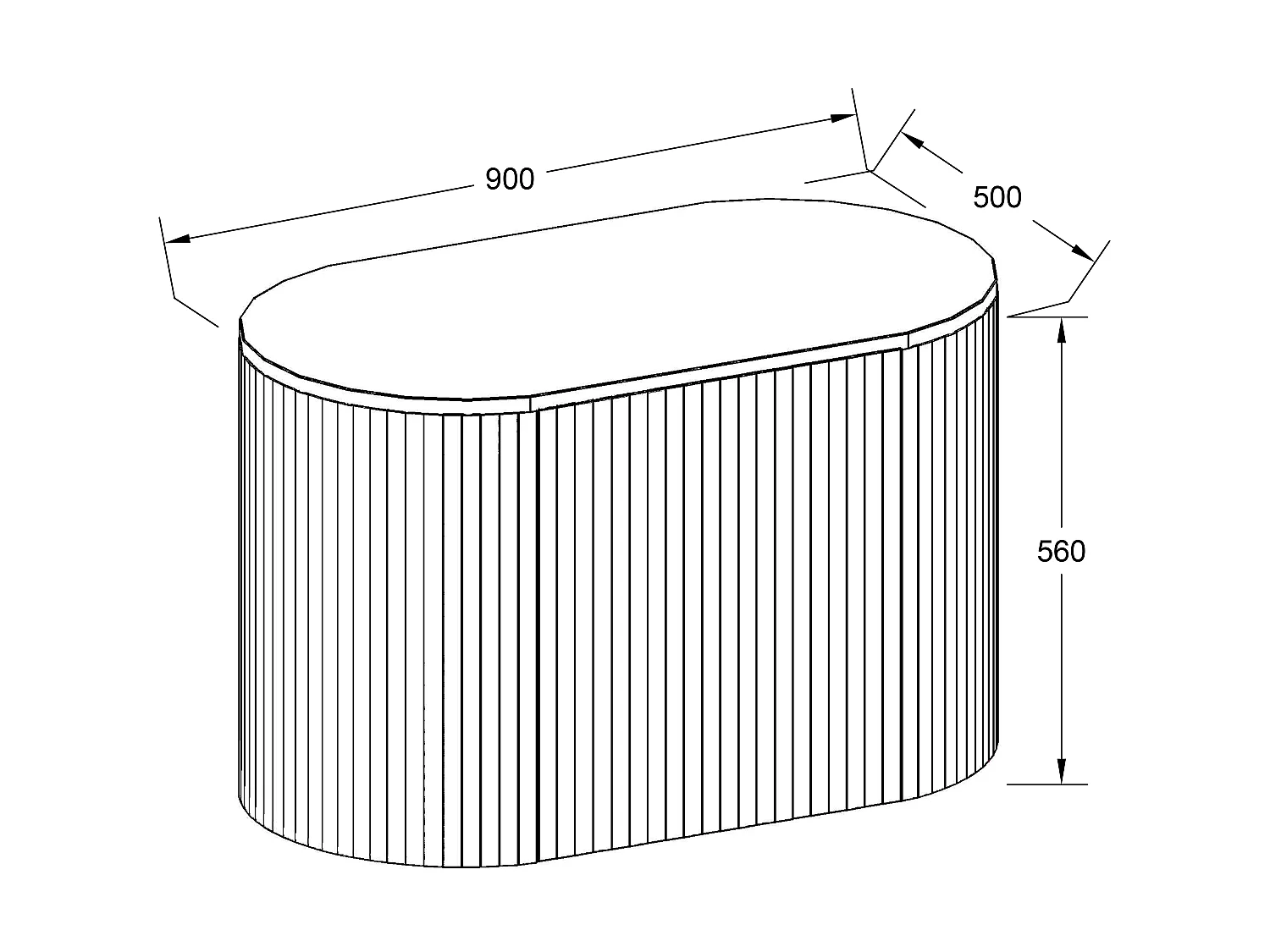 Meuble de salle de bain suspendu en teck avec vasque ronde - 90 cm - TOWARI