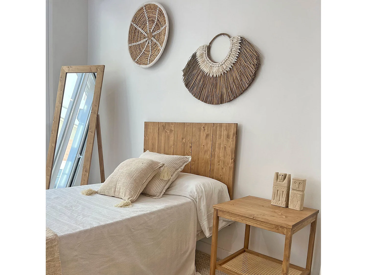 Decoración de pared natural boho étnico 110x45cm