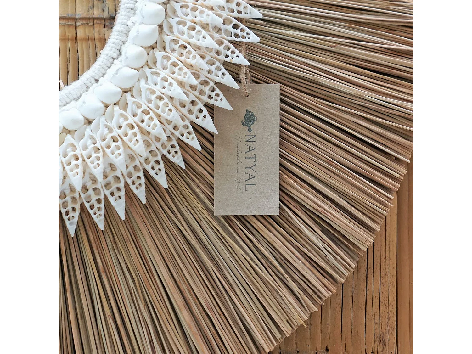 Decoración de pared natural boho étnico 110x45cm
