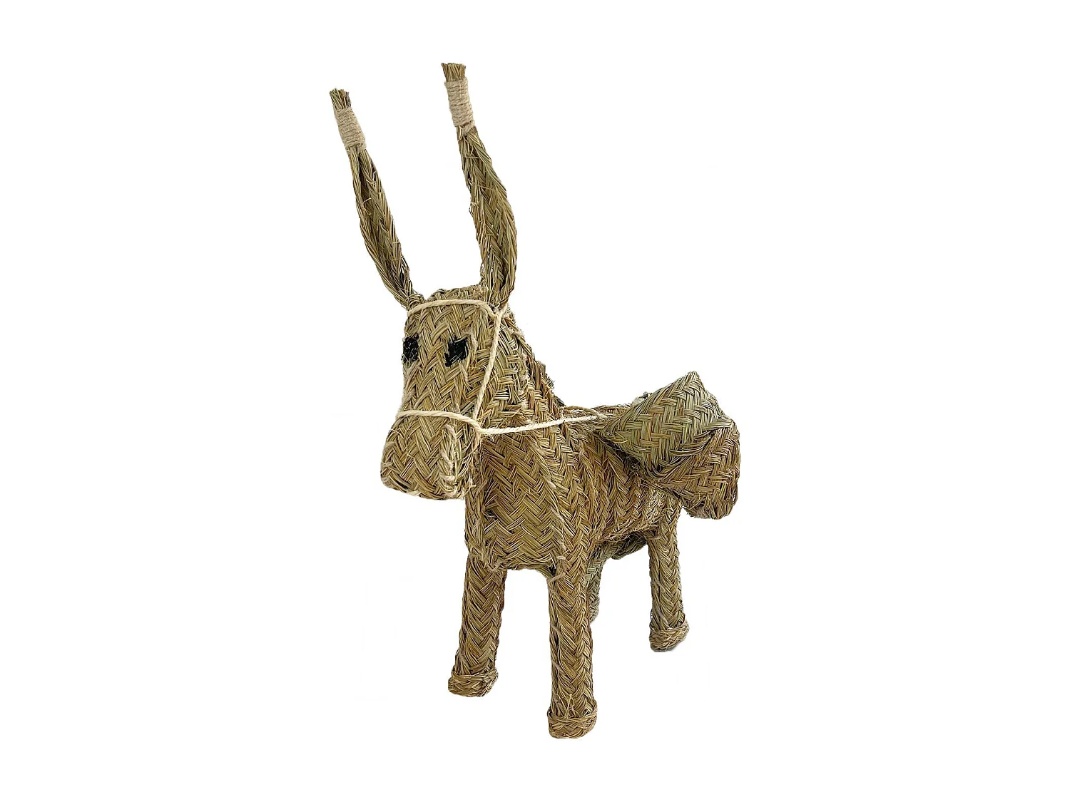 Burrito decorativo in erba sparto 50x70x35cm