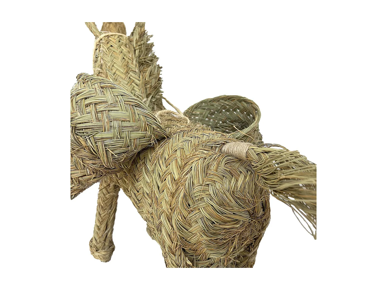 Burrito decorativo in erba sparto 50x70x35cm