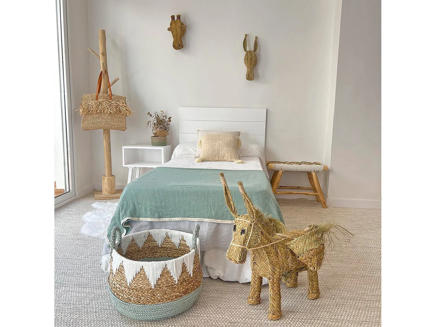 Burrito decorativo de erva esparto 50x70x35cm