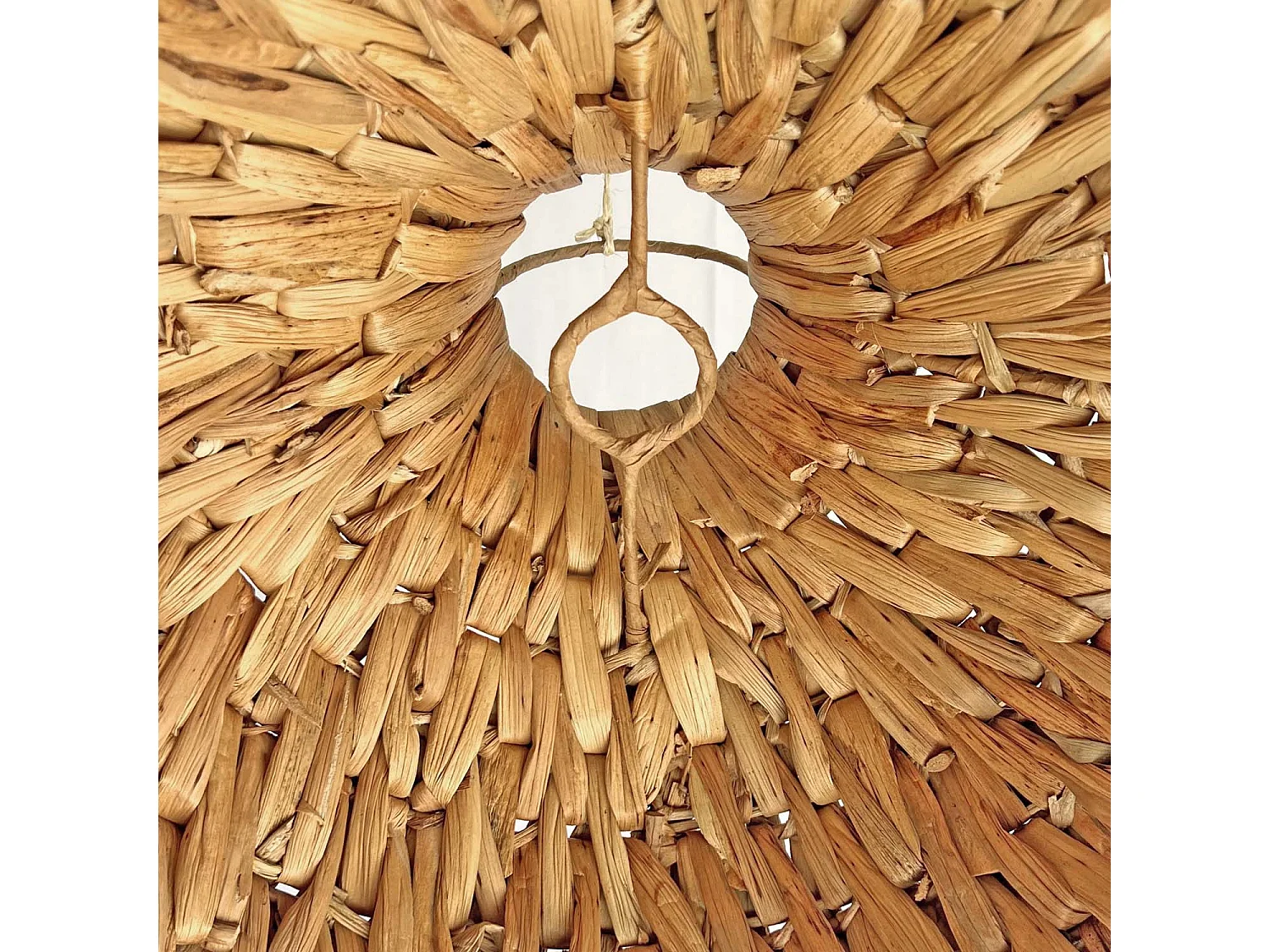 Lámpara de techo de fibras naturales D. 40 cm
