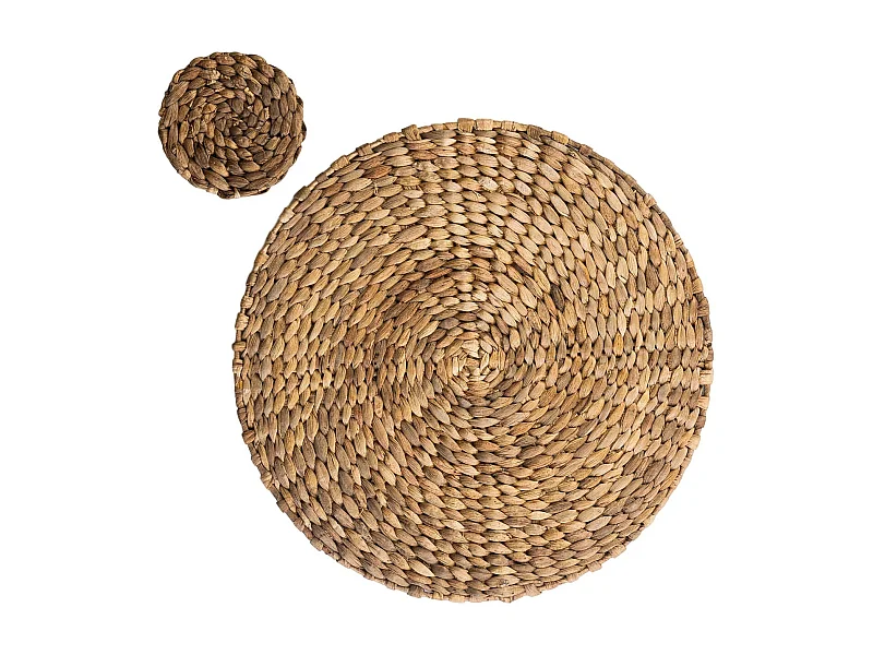Tovaglia rotonda in fibre naturali 38 cm