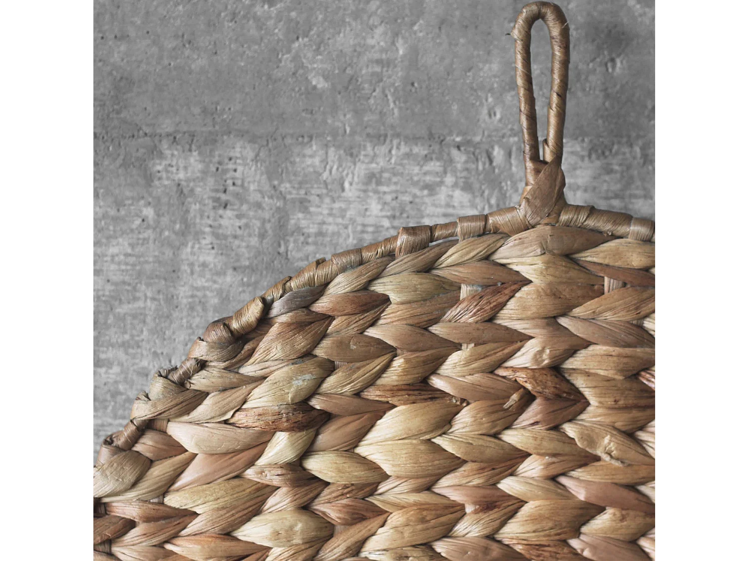 Confezione da 6 sottopiatti in fibre naturali a forma di foglia 48 x 36 cm