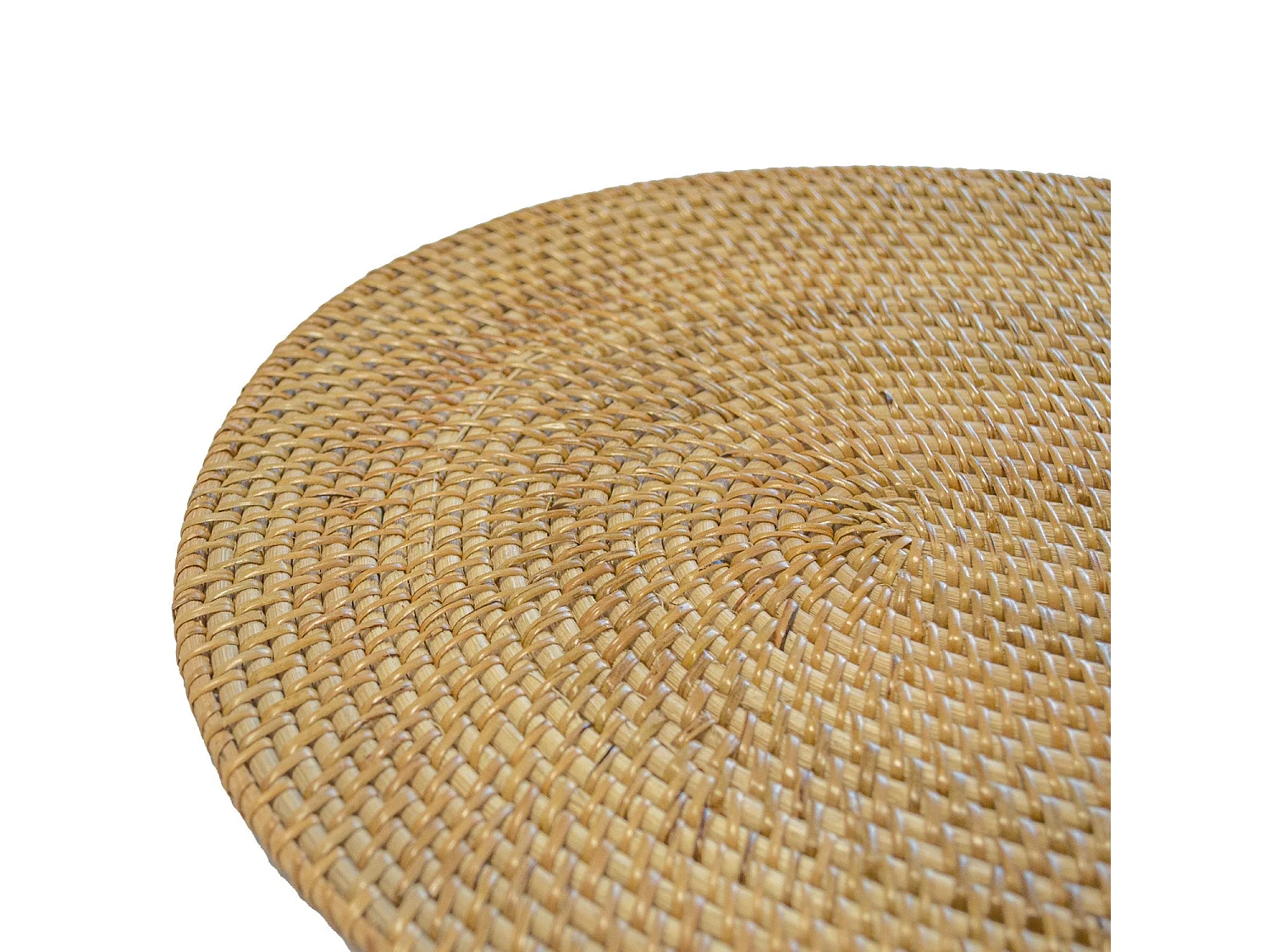 Pack de 4 manteles individuales ovalados de ratán y posavasos 40x30cm