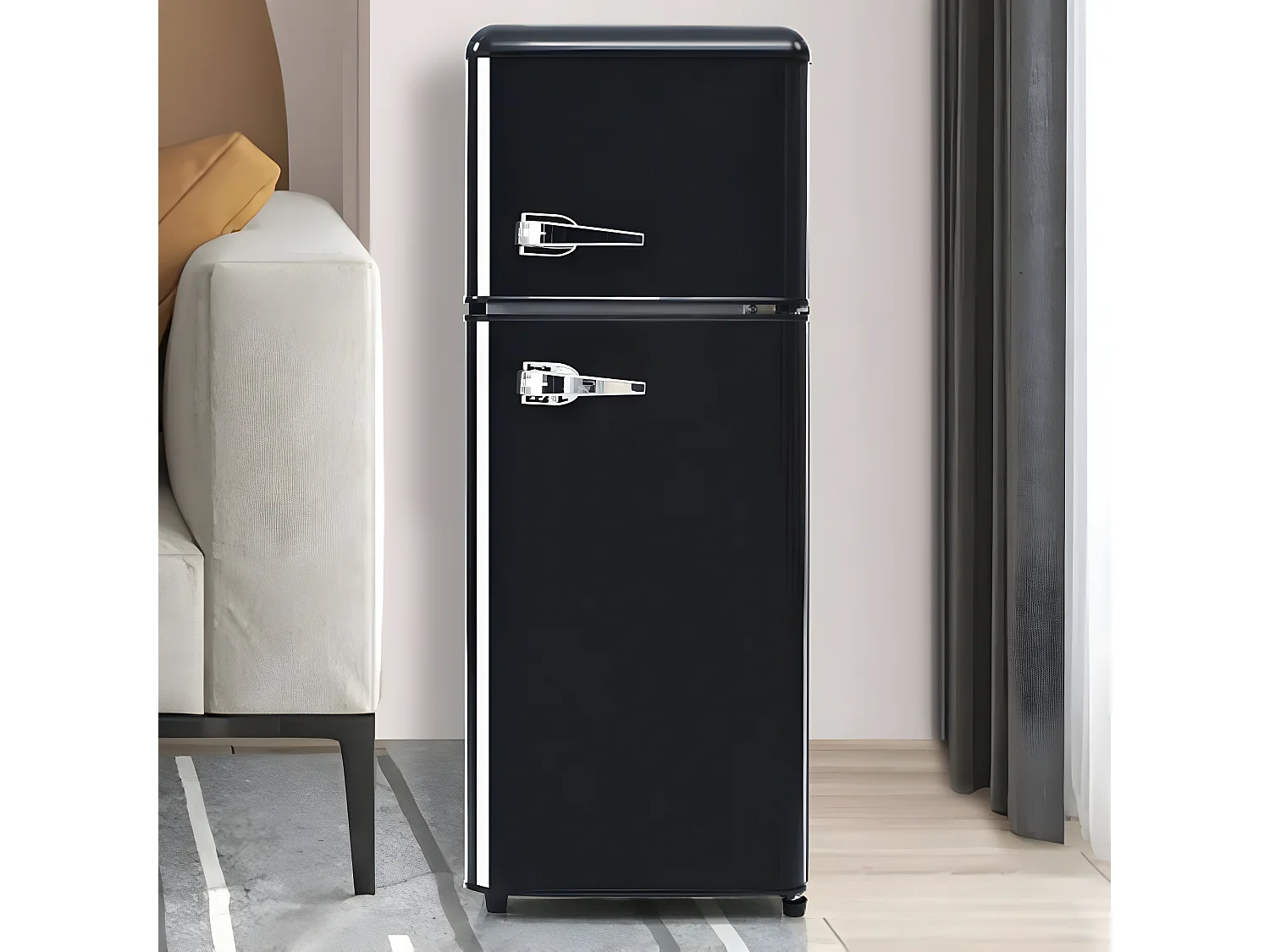 Frigorífico de doble puerta de 86,8 cm: compacto, elegante y eficiente.