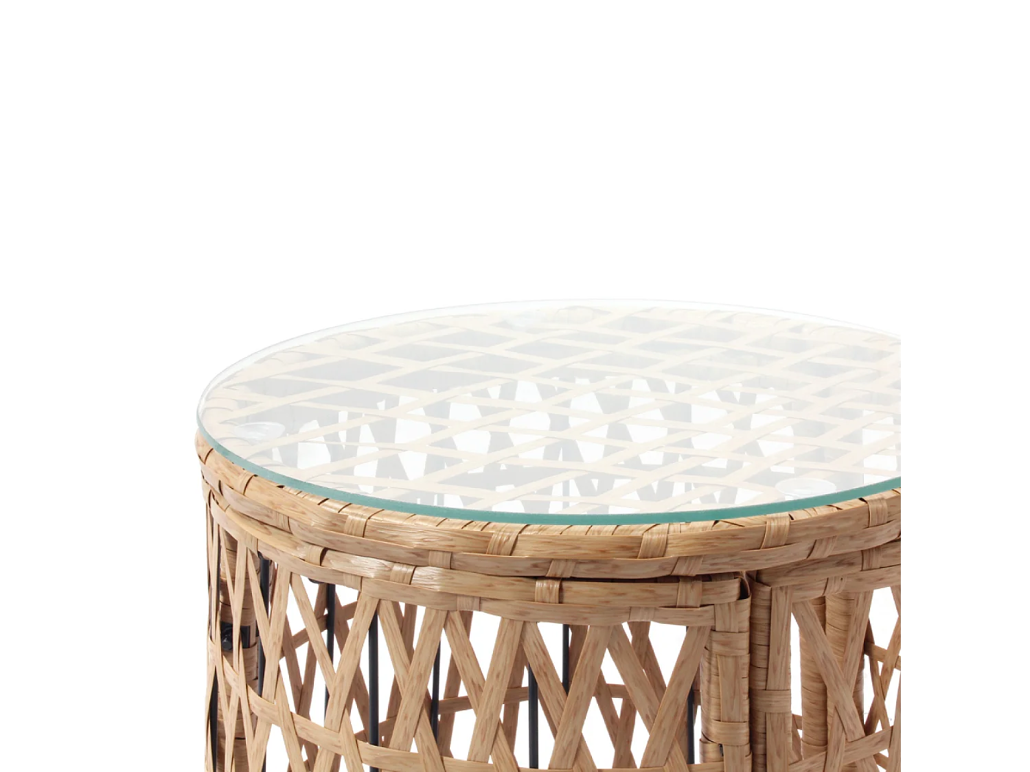 Salon de jardin 2 fauteuils et 1 table PAPASAN