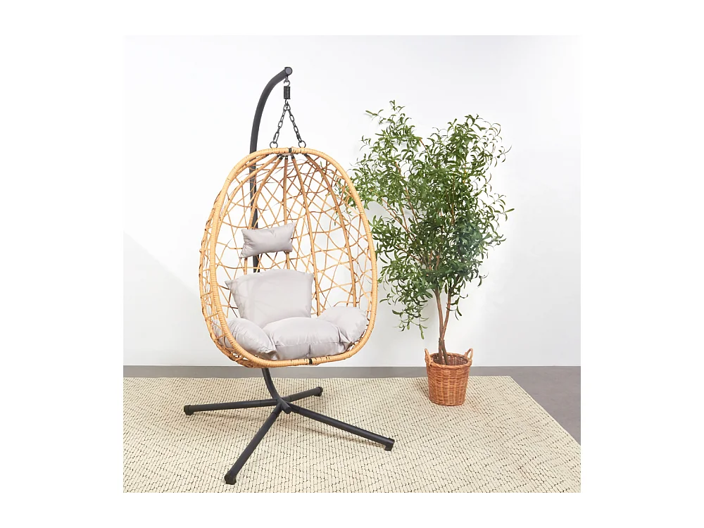 Fauteuil suspendu effet rotin CUZCO