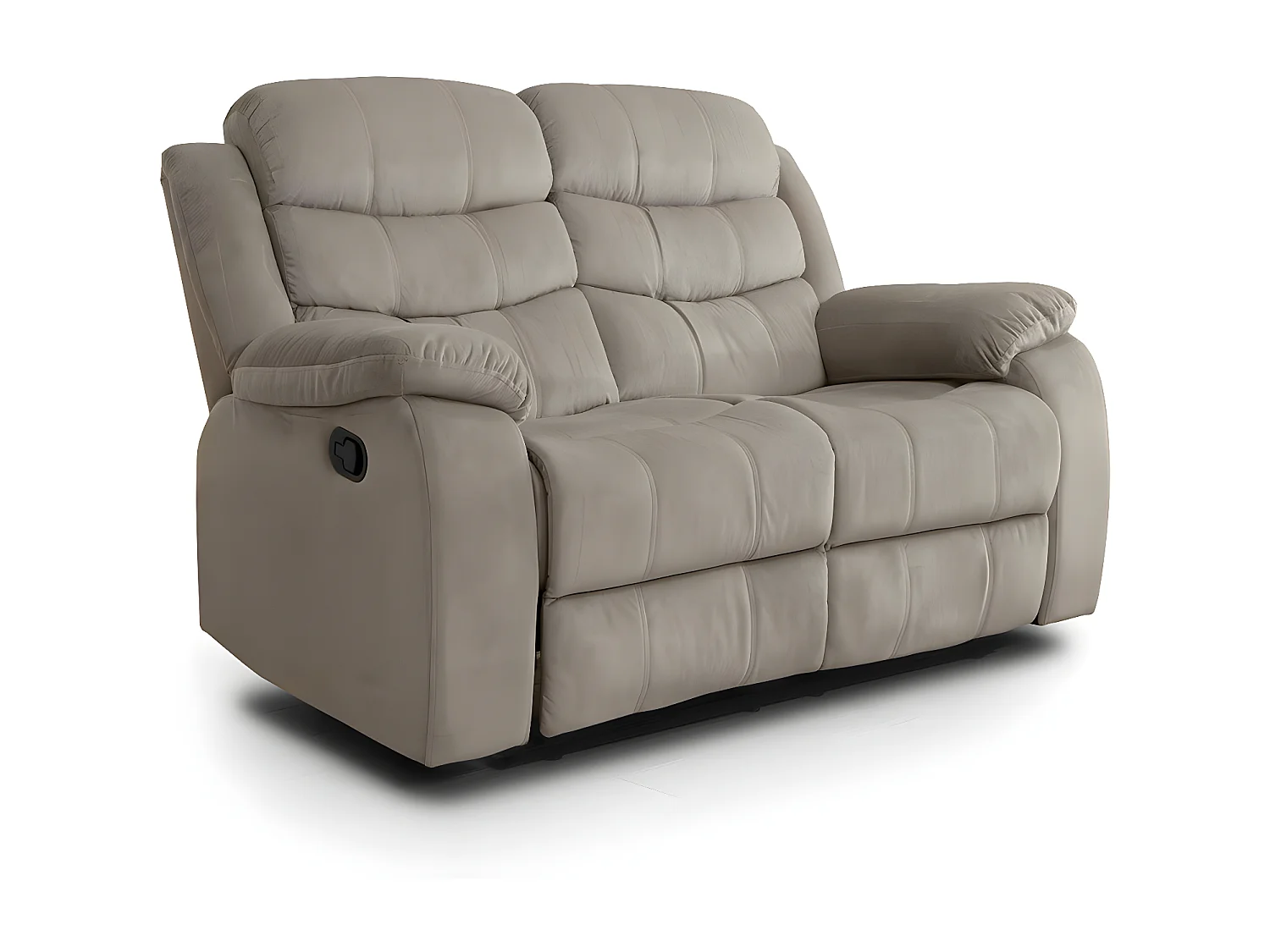 Sofá Reclinável Manual Houston 2 lugares Marrom