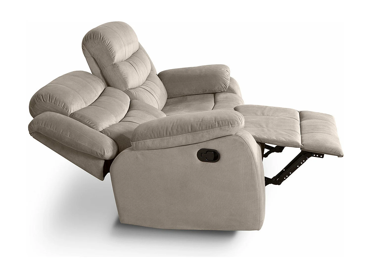 Sofá Reclinável Manual Houston 2 lugares Marrom