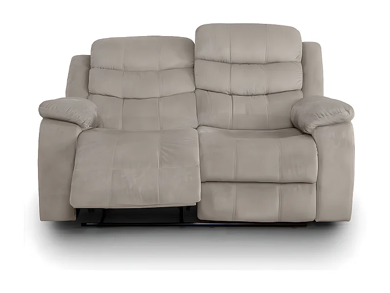 Sofá Reclinável Manual Houston 2 lugares Marrom