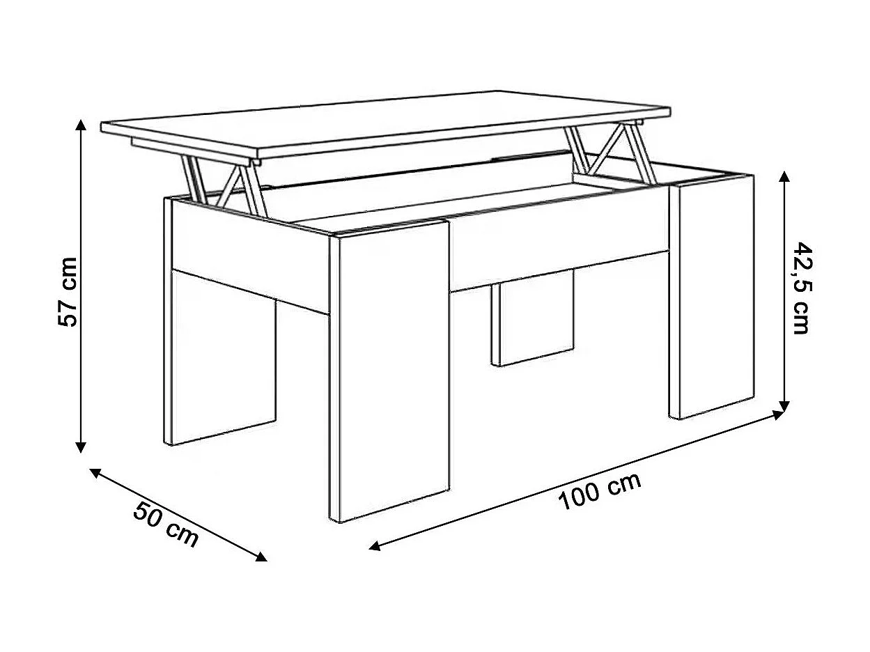 Oferta: Sofá-Cama Chaise Longue XS Cinza + Mesa de Centro Carvalho