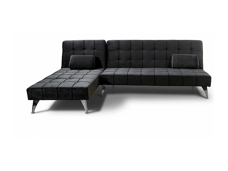 Sofá-Cama Chaise Longue Keren XS 198cm Preto