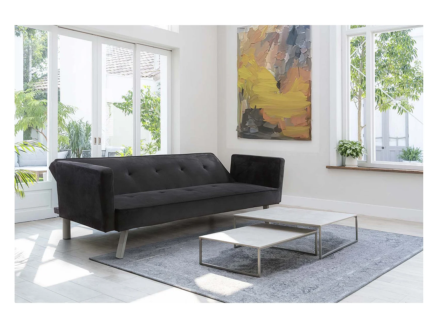 Sofa Cama Aveli 196cm Negro