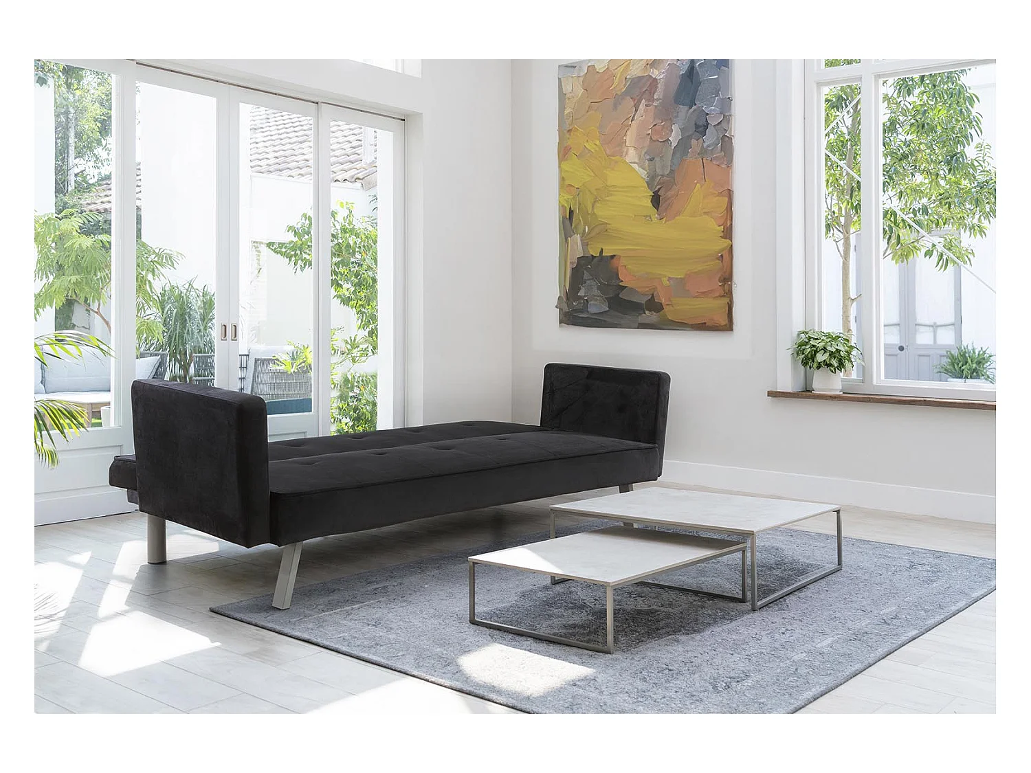 Sofa Cama Aveli 196cm Negro