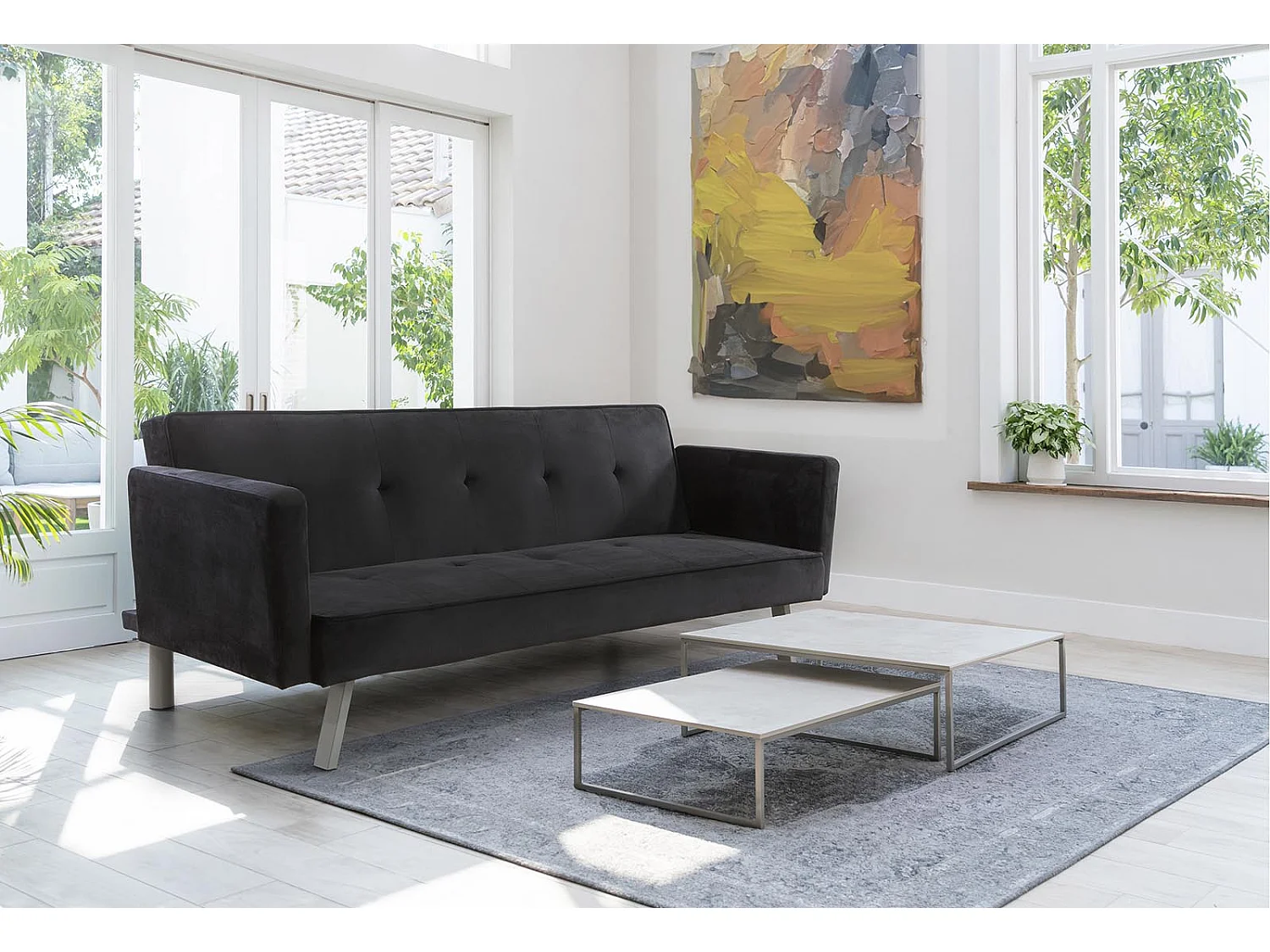 Sofa Cama Aveli 196cm Negro