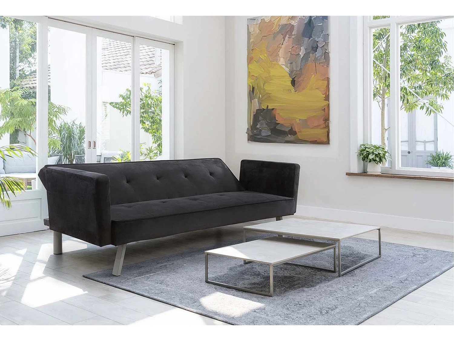 Sofa Cama Aveli 196cm Negro
