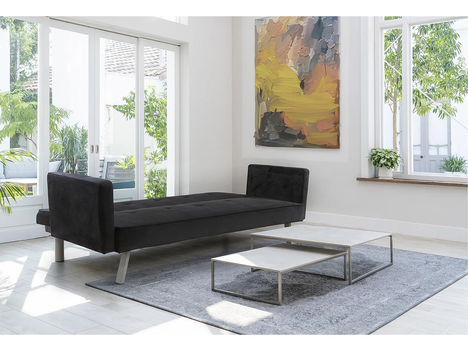 Sofa Cama Aveli 196cm Negro