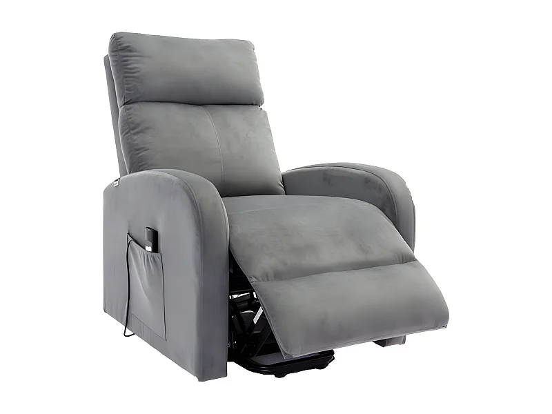 Poltrona Reclinavel Electronica Irene, Sofá de 1 lugar, Cinza