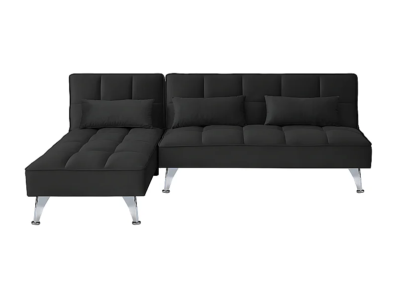 Sofá-Cama Chaise Longue Noelia XS 200cm Preto