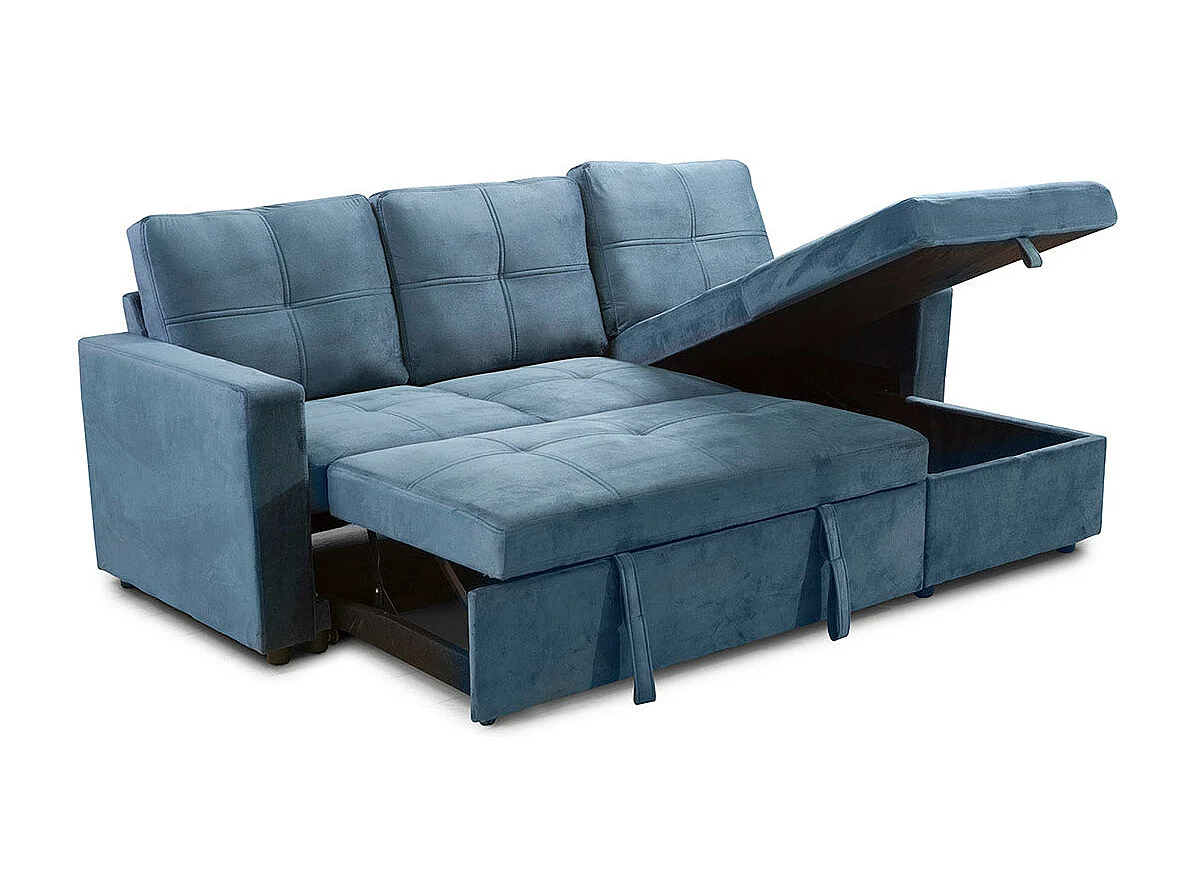 Sofá-Cama Chaise Longue Pau 215cm Azul