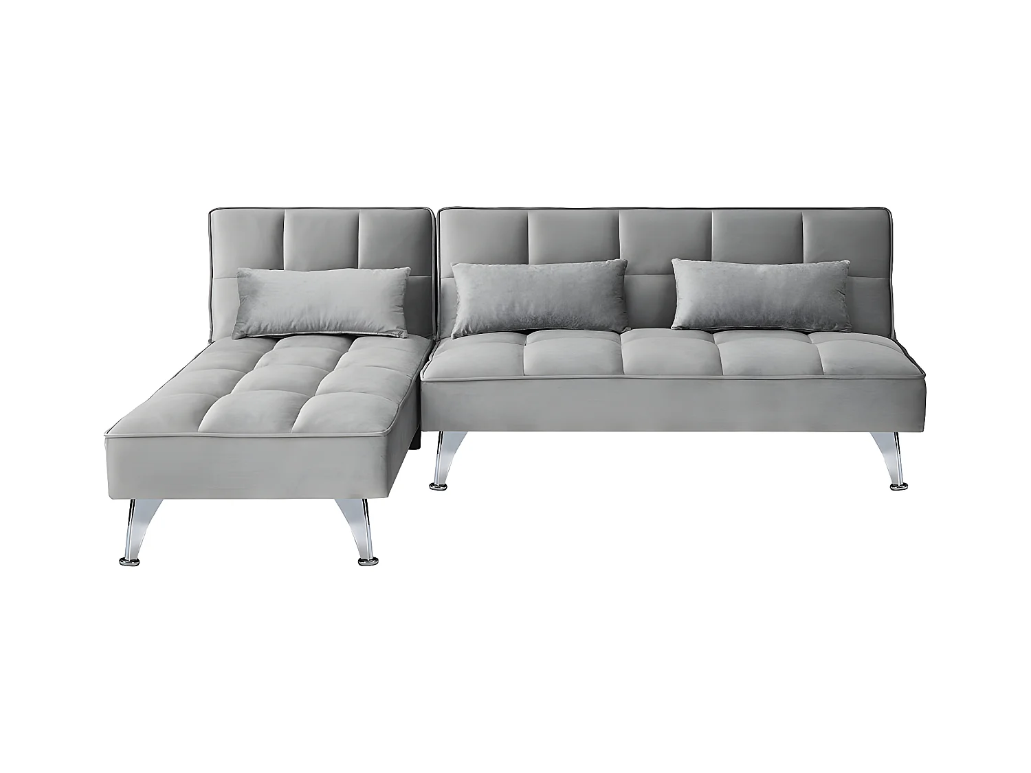 Sofá-Cama Chaise Longue Noelia XS 200cm Cinza