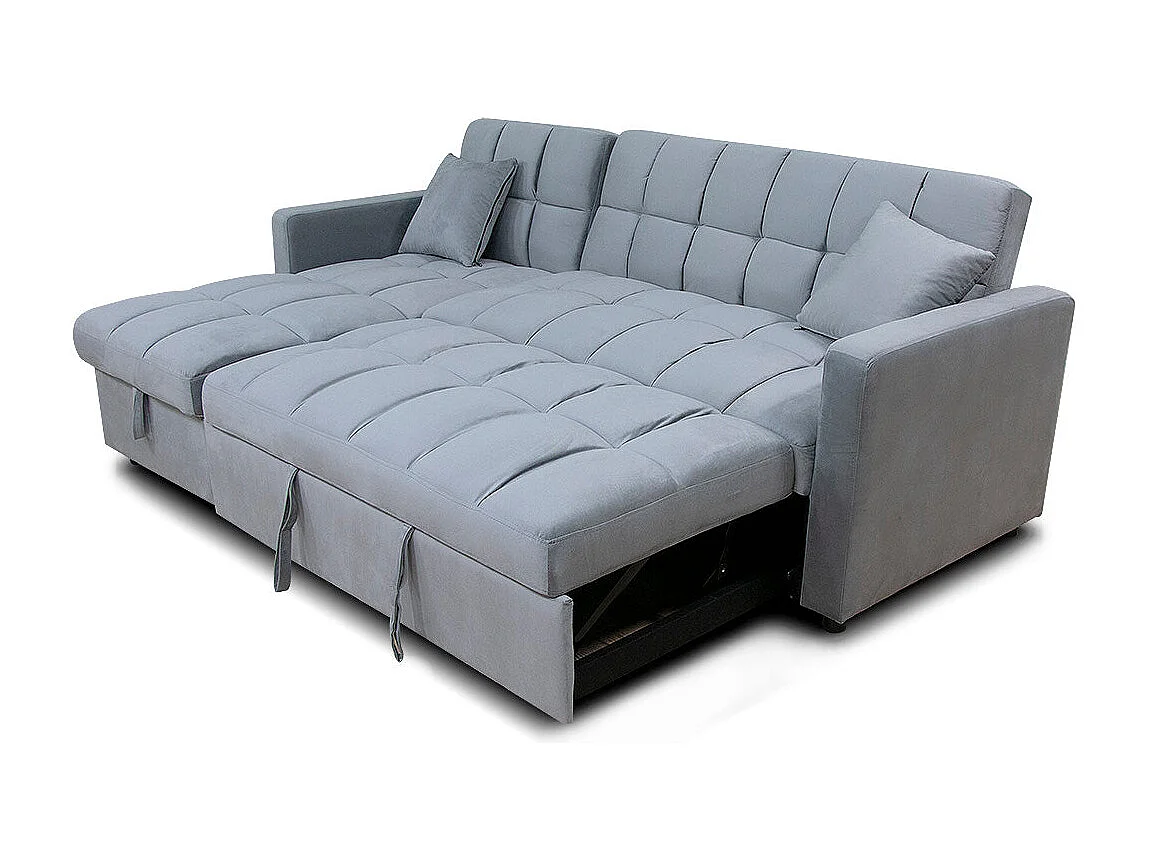 Sofá-Cama Chaise Longue Kris 210cm Preto